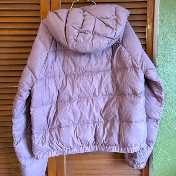 Northface Cropped Puffer Coat Purple/Pink Size M - Picture 3 of 4